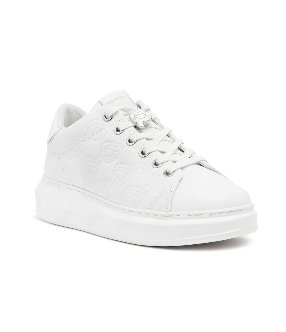 Кожаные кроссовки emboss lo lace Karl Lagerfeld - белый(KL62523F)