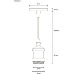 Подвесной светильник Arte Lamp ELECTRA A7002SP-1AB, 1хE27