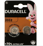Duracell Батарейка CR2032 Extra life, Li (литиевый) тип, 3 В, 2 шт