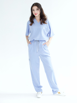 Костюм для врача Oversize голубой комплект