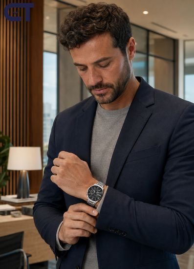 CASIO EQS-940DB-1AVUDF EDIFICE мужские наручные часы — солнечный стальной хронограф с чёрным циферблатом