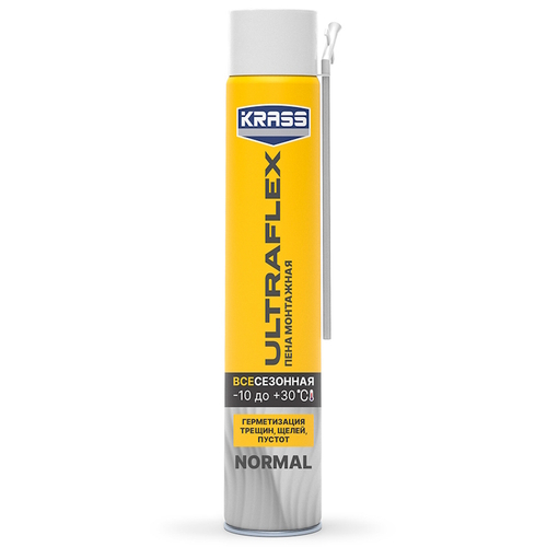 Пена монтажная KRASS ULTRAFLEX  NORMAL 450мл  до 40л всесезонная