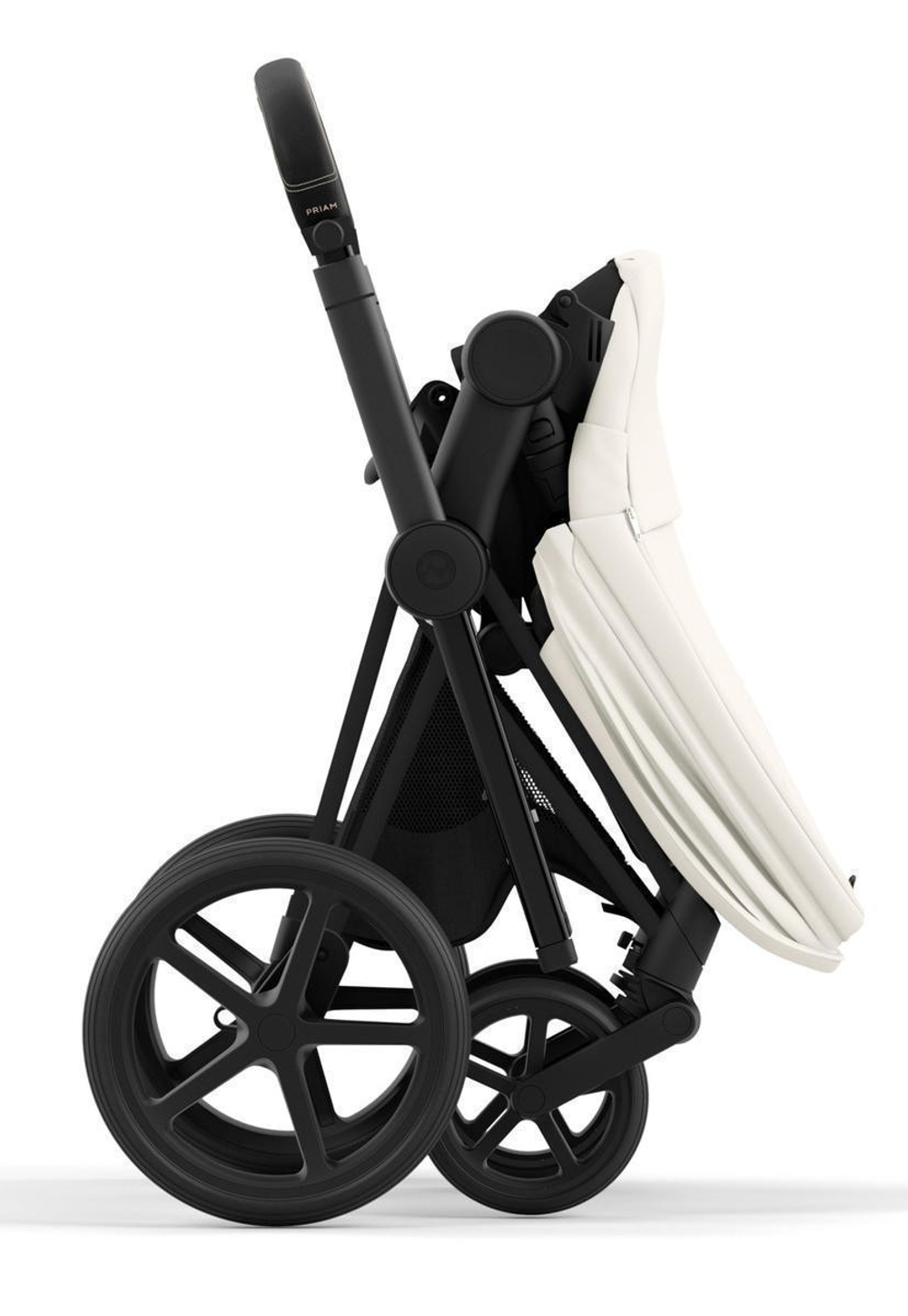 Коляска Cybex Priam IV Matt Black complete Cloud G Lava Grey Base G 4 в 1 Off White