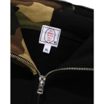 A Bathing Ape Bathing Ape Shark Pattern Hooded Zip Up Свитшот черный