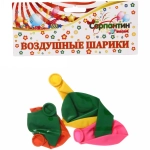 Воздушные шары 5 шт, 10»/25см Радуга цвета (микс)