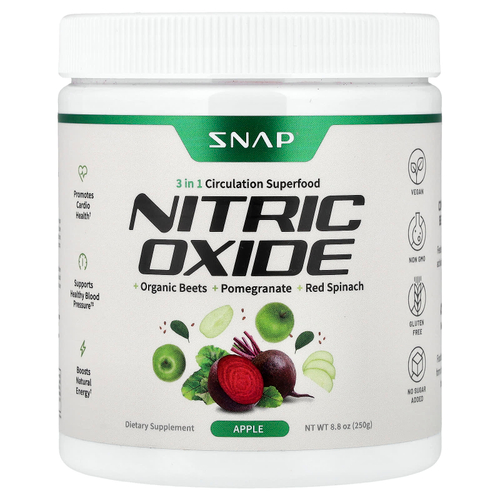 Snap Supplements, оксид азота, со вкусом яблока, 250 г (8,8 унции)