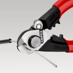 Ножницы для резки проволочных тросов 190 мм Knipex 95 62 190 SB