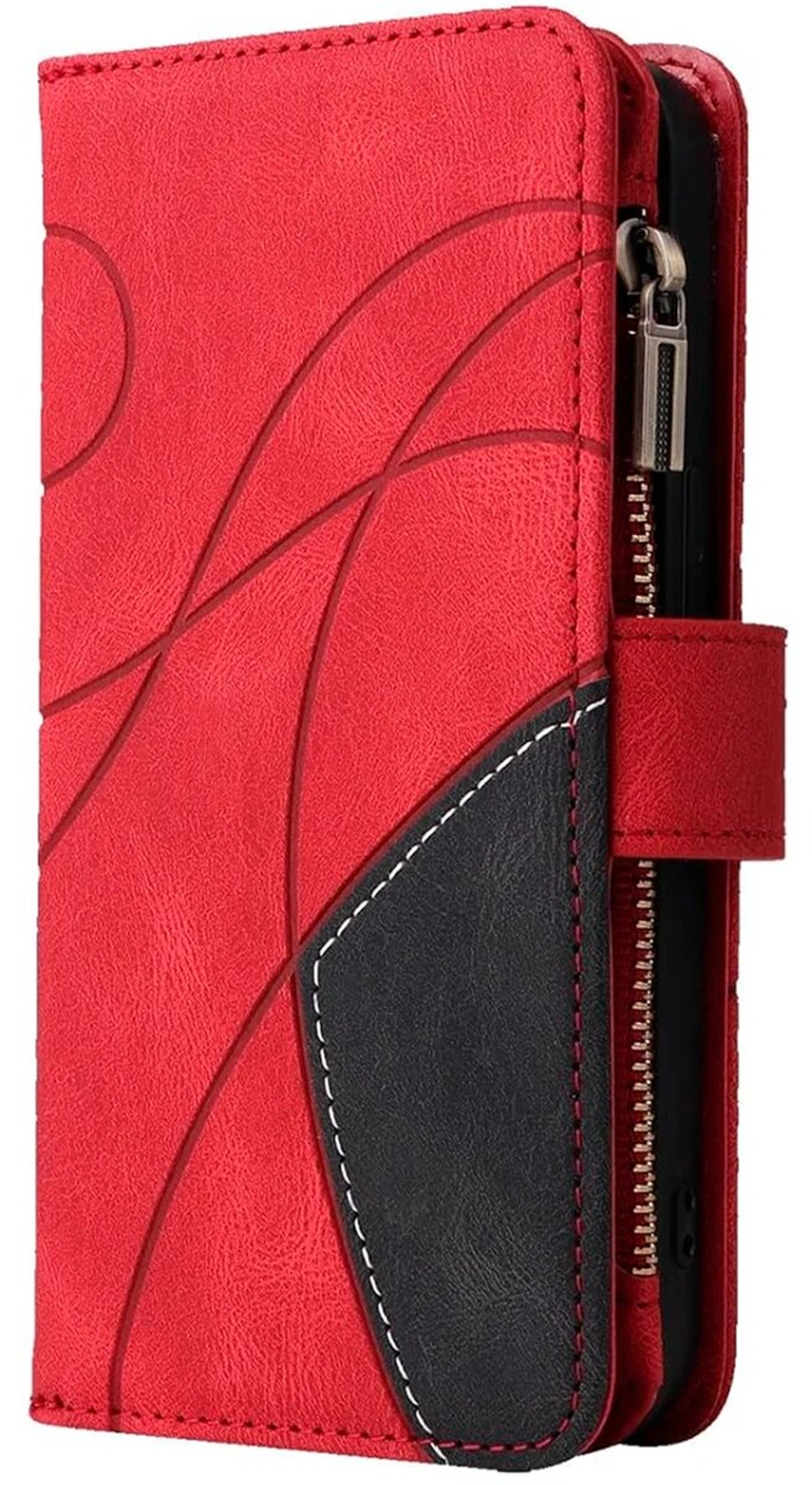 Дизайнерский чехол-книжка из кожи для SAMSUNG GALAXY S25 ULTRA с кошельком, 5 слотами для карт и подставкой