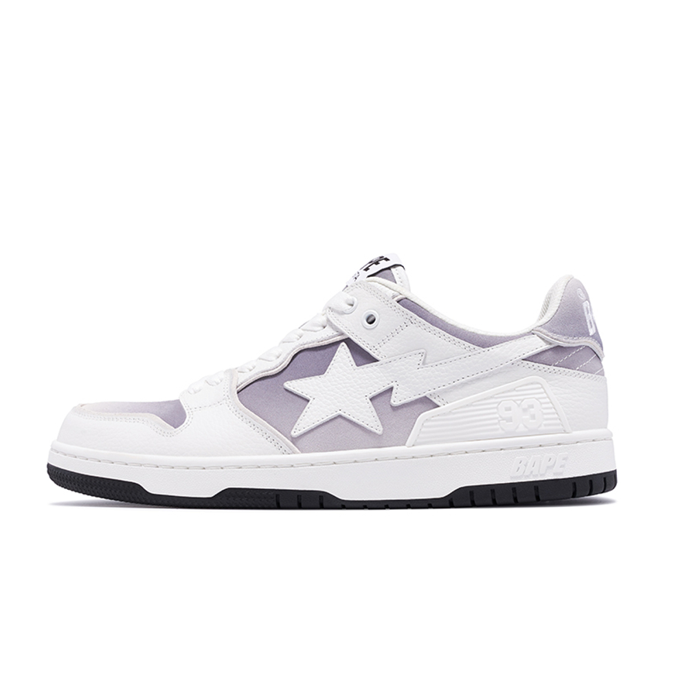 A Bathing Ape Bathing Ape Sk8 Sta Leather Sneakers серый