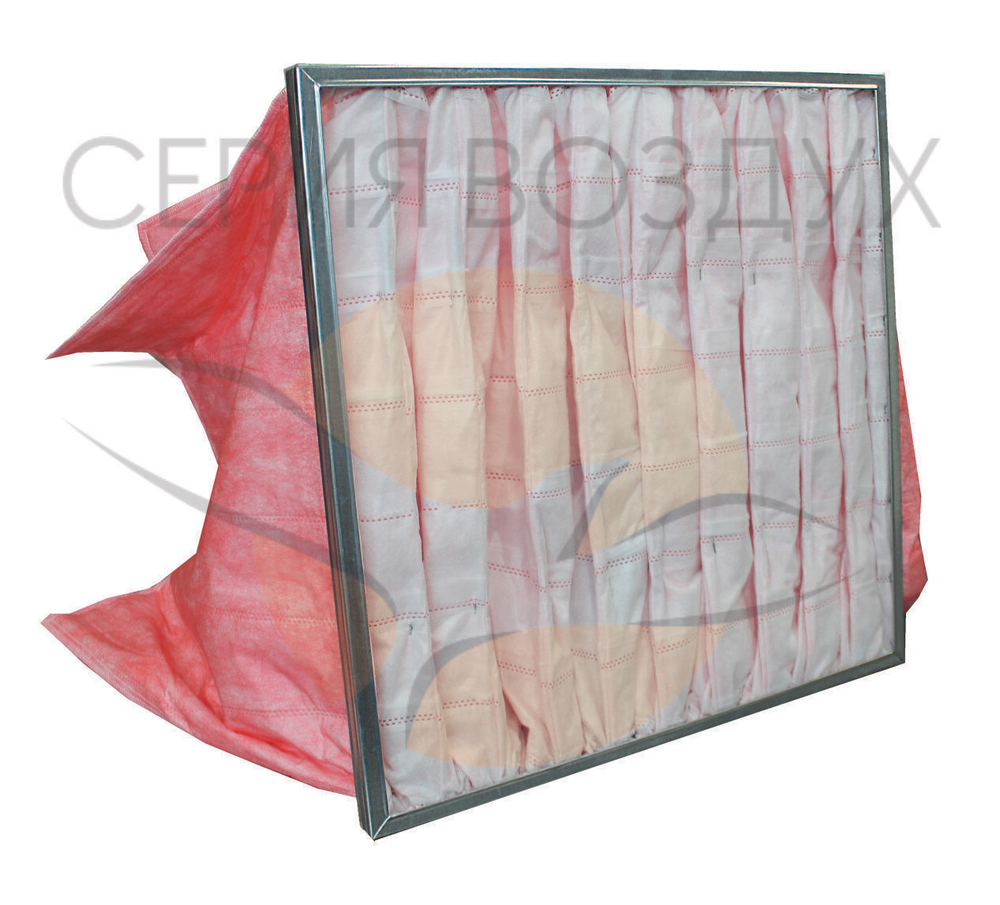 Фильтр  карманный  FK-SYS098 (аналог   Systemair BFT SC08 F7 для установки Topvex SC  399x742x300/6- F7)