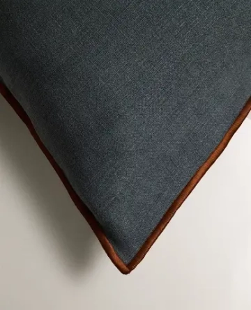 ZARA HOME ОДНОТОННАЯ НАВОЛОЧКА ДЛЯ ДЕКОРАТИВНОЙ ПОДУШКИ, СИНИЙ