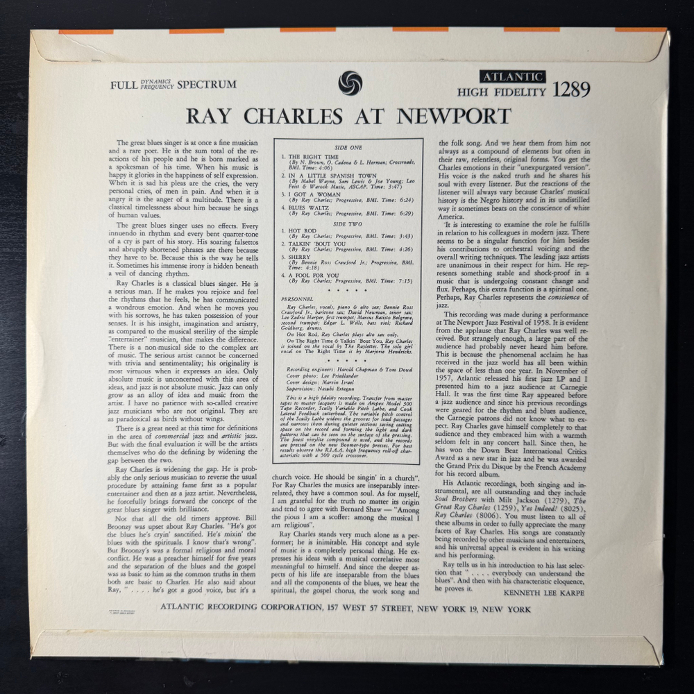 Ray Charles ‎– Ray Charles At Newport (Дания)