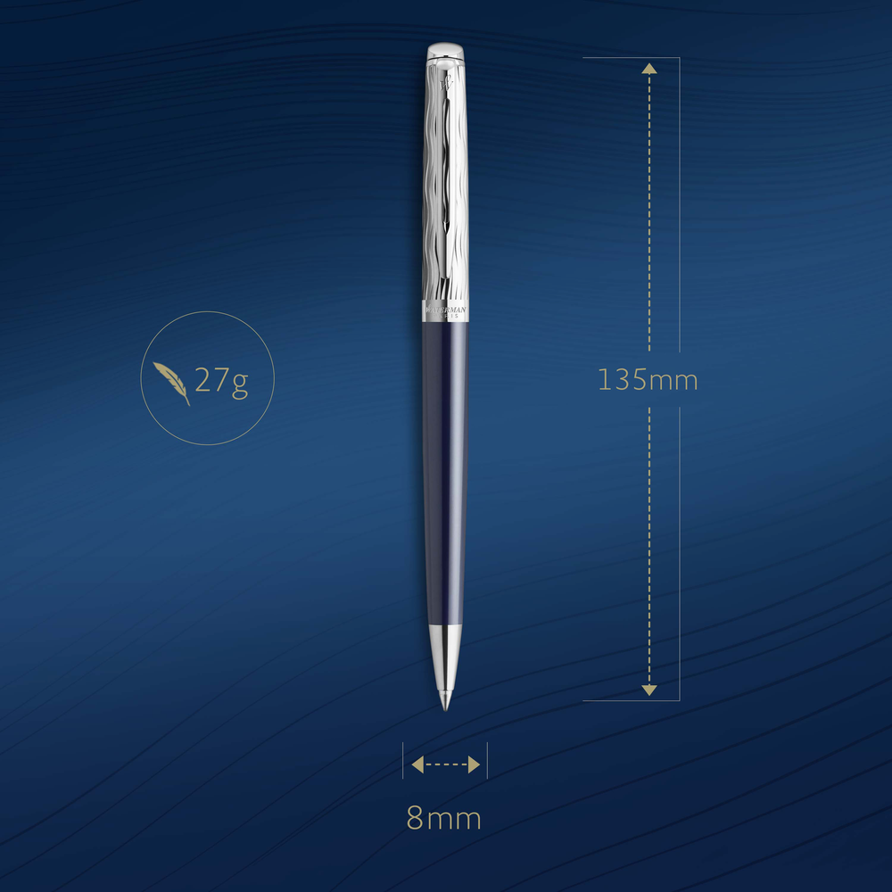 Шариковая ручка Waterman Hemisphere22 SE Deluxe Blue CT, стержень: M, цвет: Blue, в подарочной упаковке