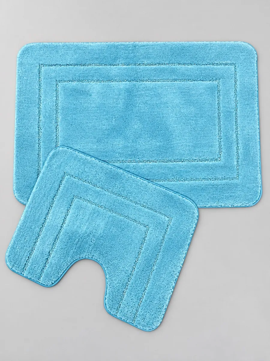 ZALEL Коврик для в/к Эксклюзион (Exclusion) 60x100+50*60 голубой (light blue) 1/12 — фото 7