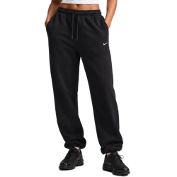 Женские теннисные брюки Nike Studio Fleece Medium Weight - black/sail