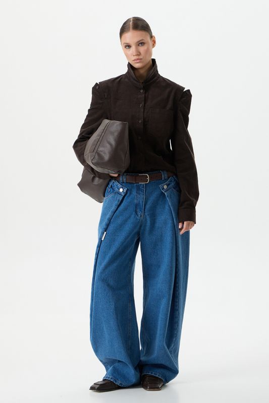 Джинсы Pleat