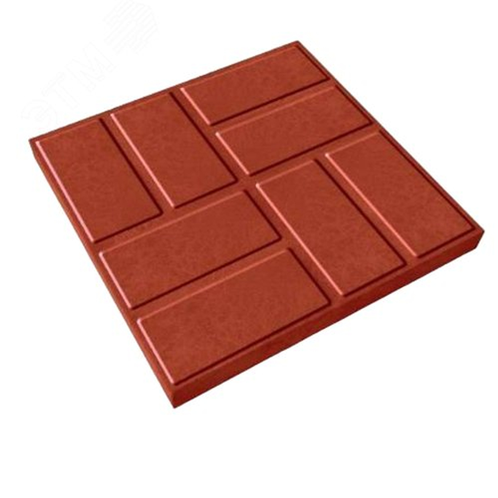 Плитка полимерпесчаная 250x250x20мм красная