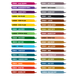 Набор Акриловых маркеров с кистью Special Box Full Range Quick Markers 34 штуки
