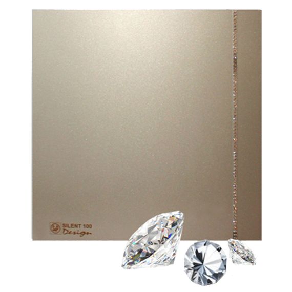 Вентилятор Soler & Palau Silent Design 100 CZ Swarovski Champagne
