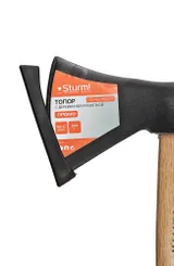 Топор, 800г, деревянная рукоятка, Sturm, длина рукоятки 380 мм — фото 5