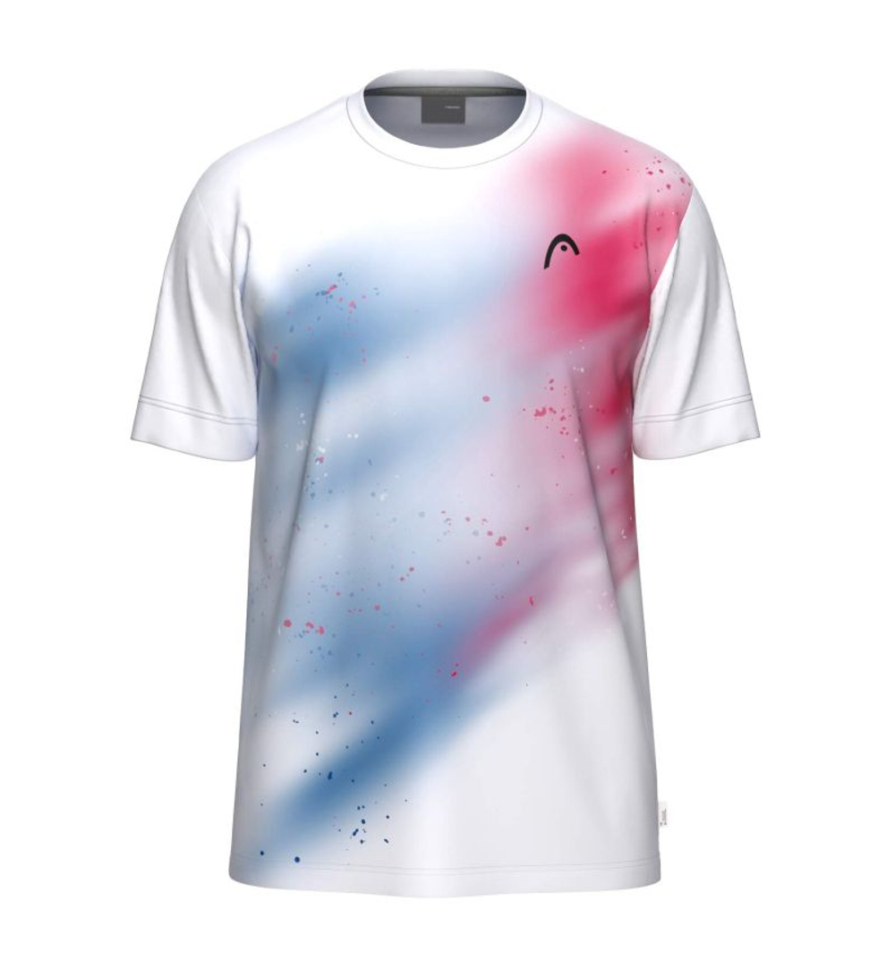 Теннисная футболка Head Topspin - white/blue/red