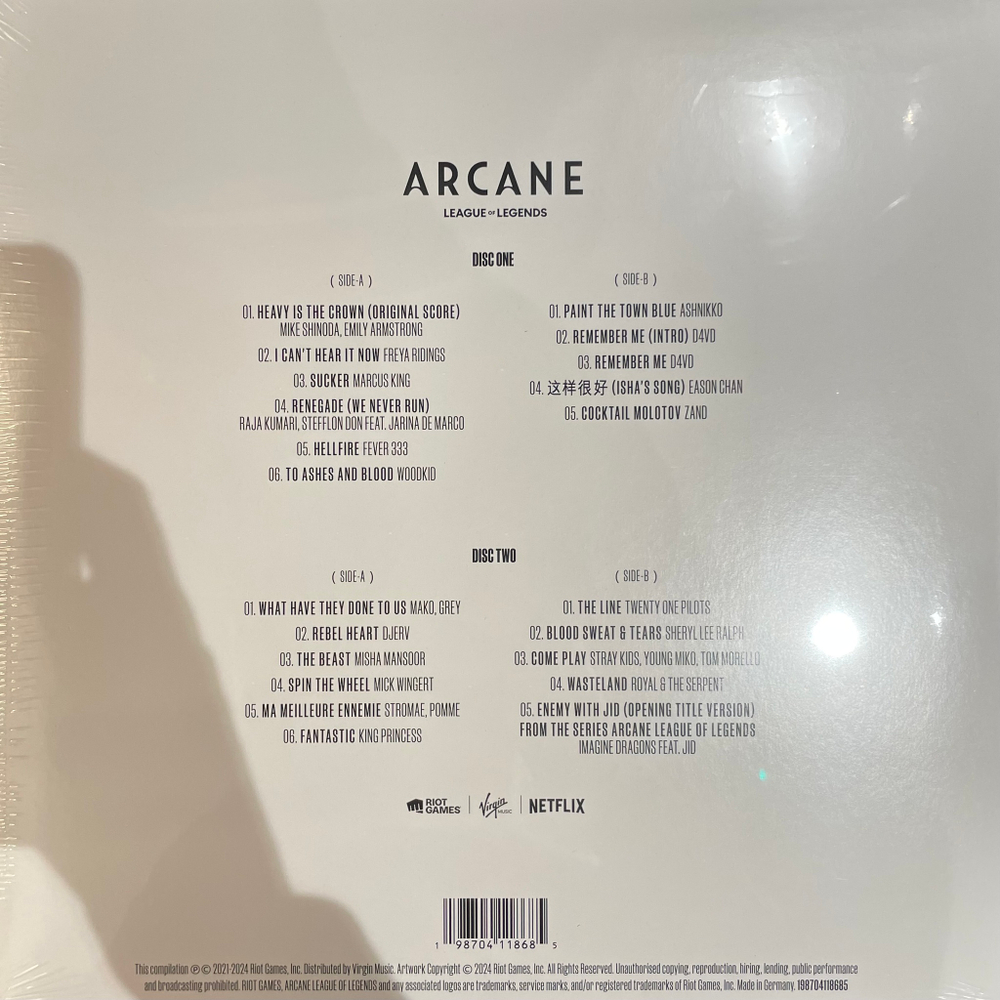 Виниловая пластинка Arcane League of Legends - Season Two Soundtrack 2LP