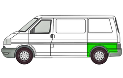 Арка левая Volkswagen Transporter T4 1990-2004 длинный (Potrykus)