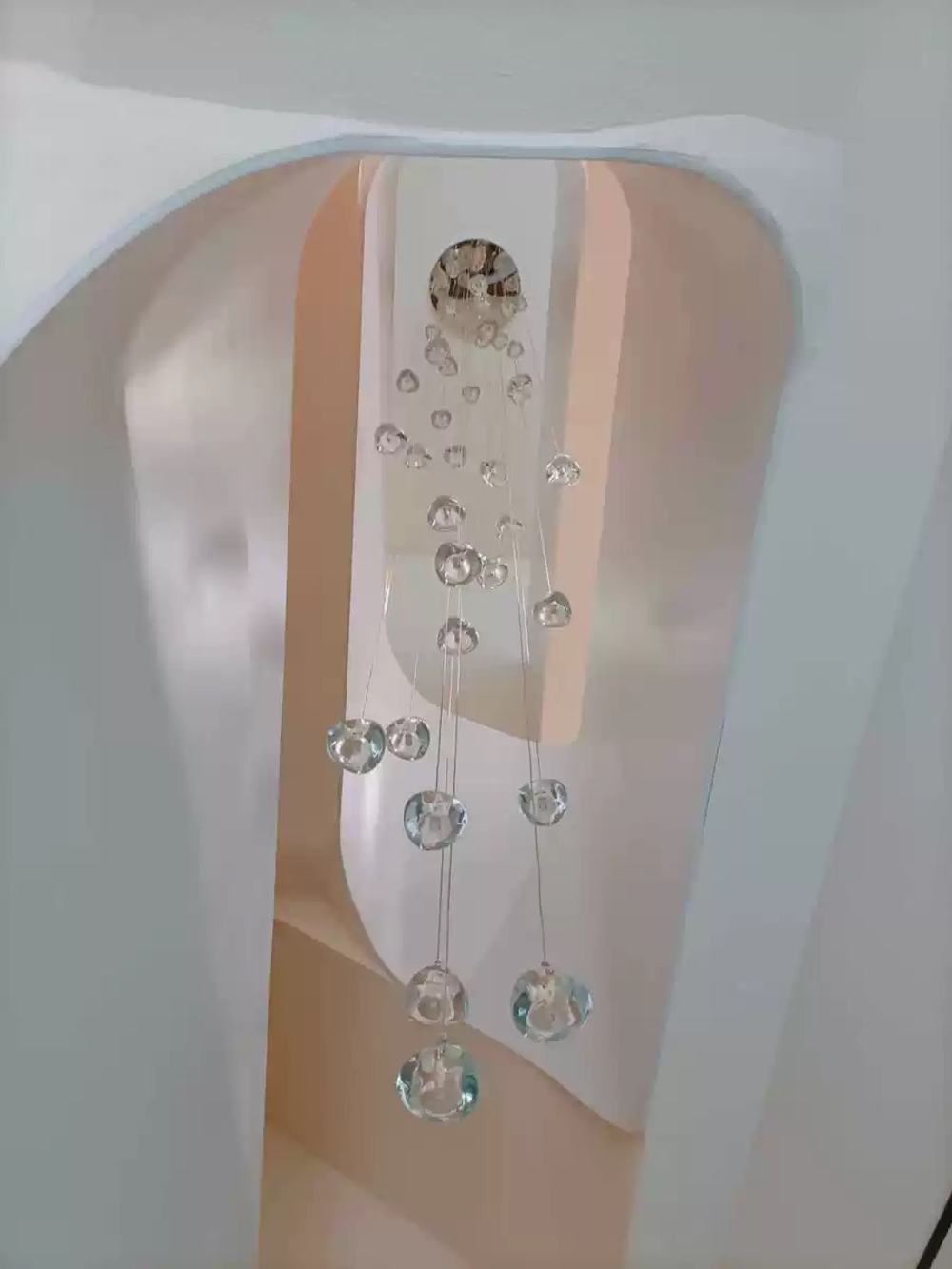 Pendant design lamp Mizu by Terzani (3 suspension)