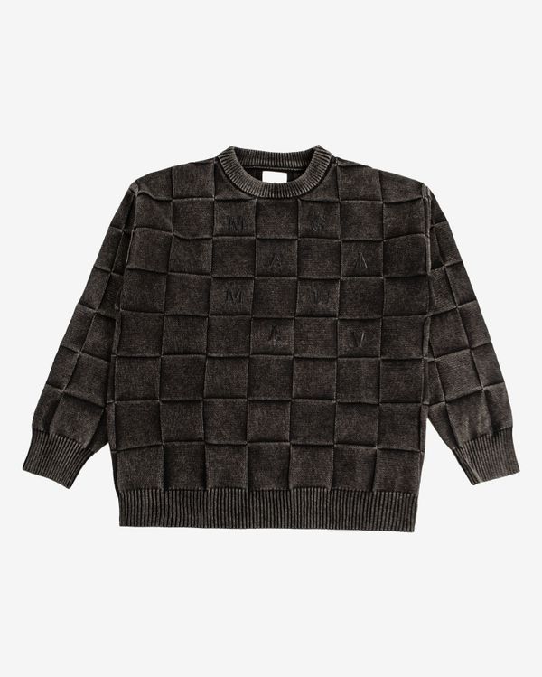 Свитер Squared script black