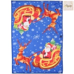 Полотенце кухонное «SPARKLE - Дедушка Мороз» 40*58 см, микрофибра 210 гр/м2