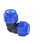 Отвод компрессионный ПЭ Дн 50х90гр Ру16 VALFEX 121001215050