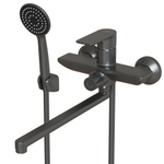 Смеситель для ванны и раковины 35k MIXLINE МЛ33-02Г(ML33-02GR)"Сити " ГРАФИТ