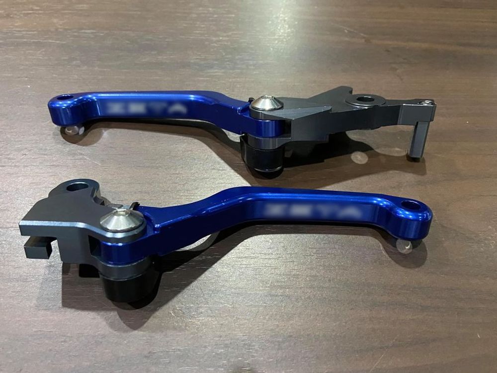 Lever set (clutch+brake). Short levers, 3 fingers lever. Honda CRF250-300-L-M-Rally (no brand)