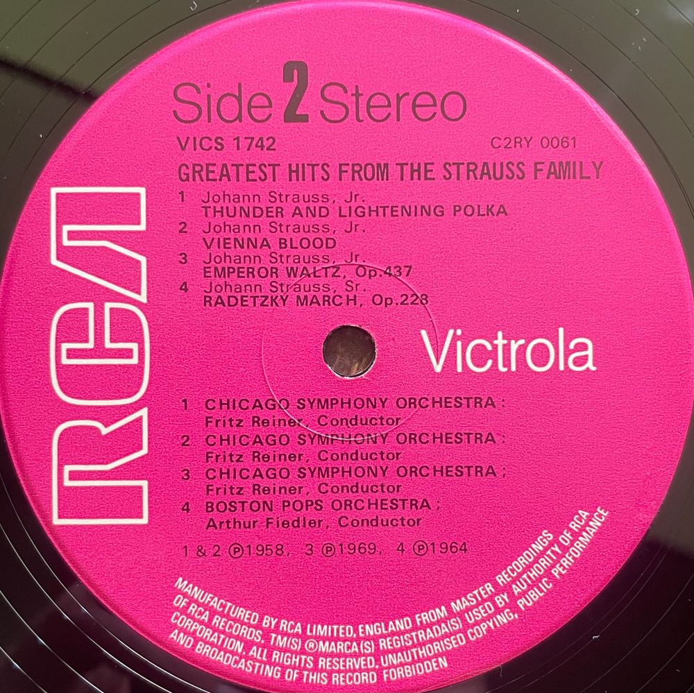 Greatest Hits From The Strauss Family (Англия)