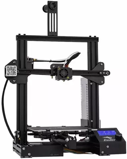 3D-принтер Ender 3 |  в комплекте катушка филамента PLA 1кг , Чехол противопылевой | настроен, готов к работе