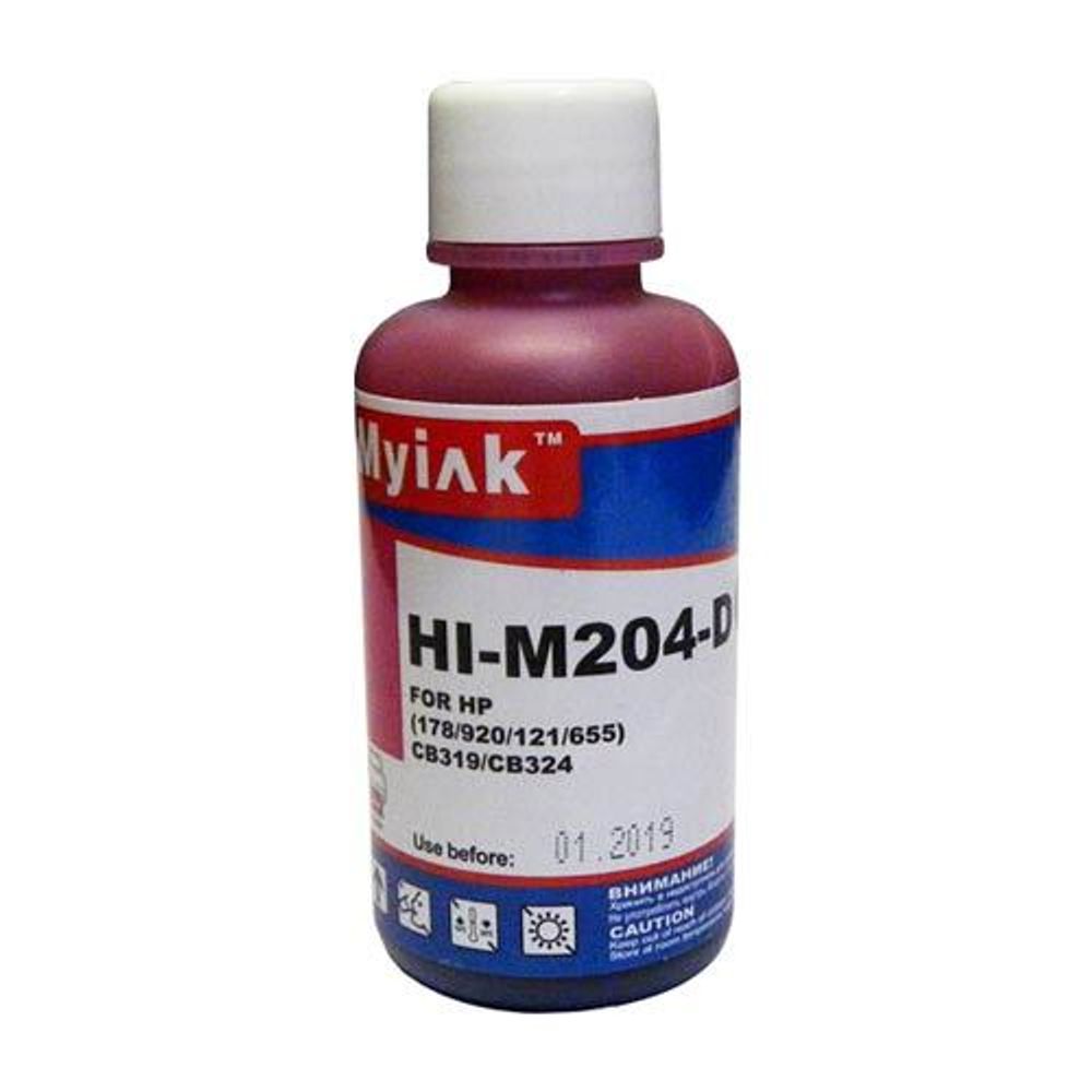 Чернила MyInk тип HI-M204-D для HP 178/121/122/650/655/920/GT51/GT52/GT53 (100мл, magenta, Dye) Чернила MyInk тип HI-M204-D для HP 178/121/122/650/655/920/GT51/GT52/GT53 (100мл, magenta, Dye)