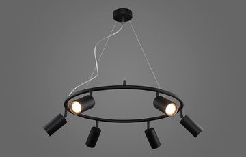 Подвесной светильник CLT 015C6 D600 BL чёрный Rivo Crystal Lux