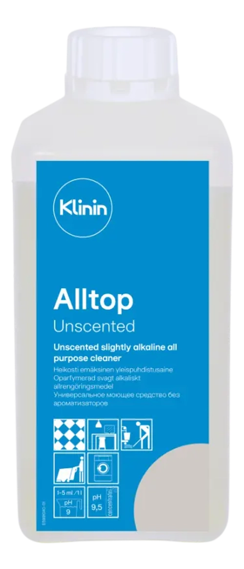 Klinin: Оллтоп 1л слабощелочное универсальное средство гипоаллергенн