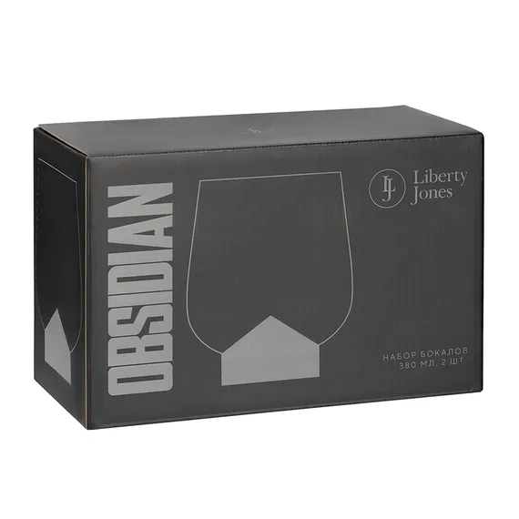Набор бокалов obsidian, 380 мл, 2 шт.