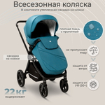 Коляска 4 в 1 Sweet Baby Cupola New + автокресло Elegante Plus с базой i-Size ISOFIX DK780 Ocean Green