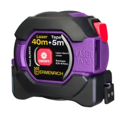 Рулетка с лазерным дальномером Ermenrich Reel SLR540, вид спереди, логотип