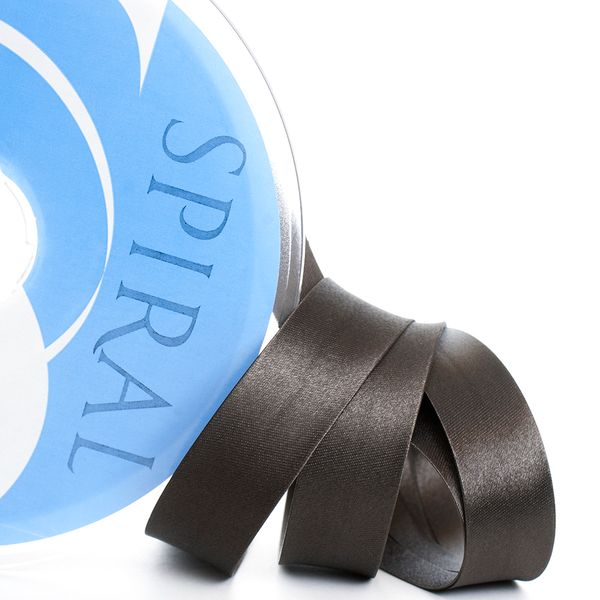 Косая бейка атласная 20 мм / 25 метров, 17 т.коричневый, Safisa (Spiral)