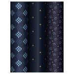 Упаковочная бумага глянц. 70*100см в ассорт."Strict pattern"(MESHU)