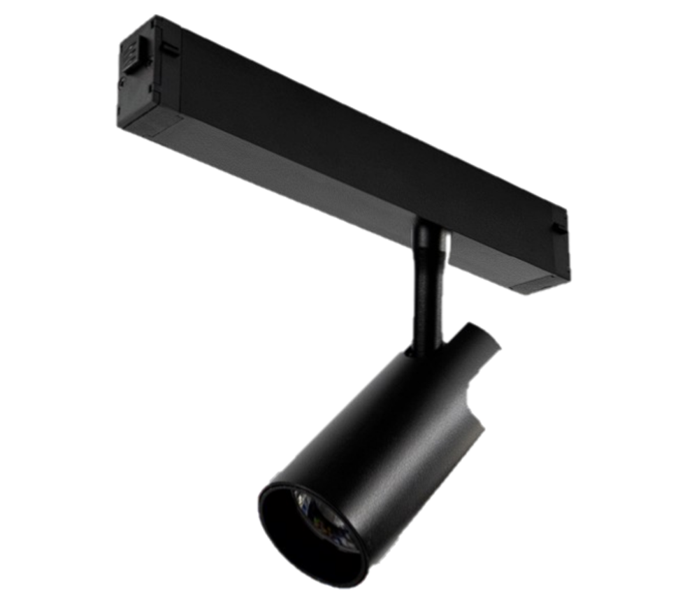 Магнитный трековый светильник RIO черный 12W 4000К (50*100) EKS