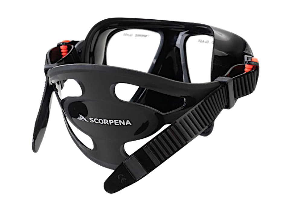 Маска Scorpena R Чёрная в Боксе