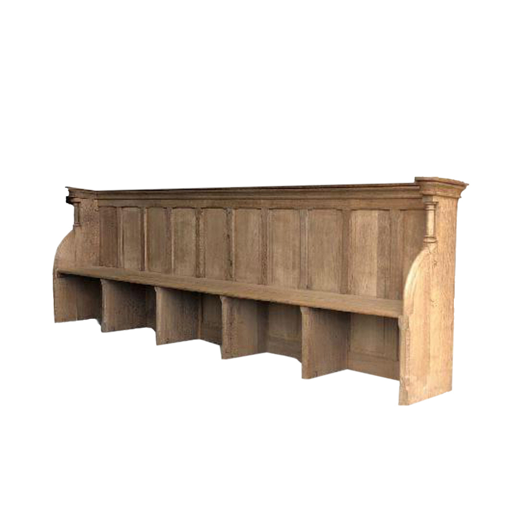 Церковная скамья 19 век Франция Roomers Antique AW-CHURCH BENCH