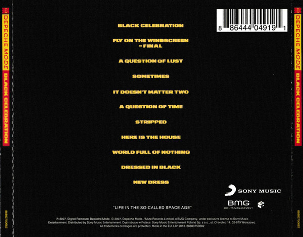 Depeche Mode — Black Celebration (CD)