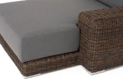 "Капри" кушетка из искусственного ротанга, цвет коричневый