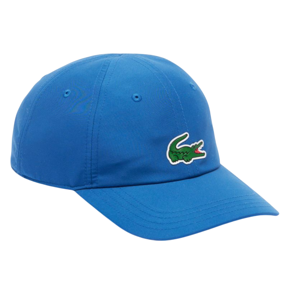 Czapka tenisowa Lacoste SPORT Novak Djokovic Microfiber - blue