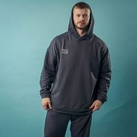 Худи оверсайз "Вb team" Графит мужское
